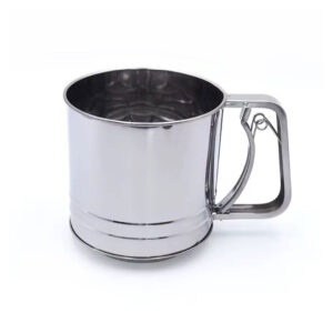 Stainless Steel Flour Sieve with Squeeze Handle