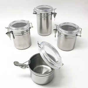 Stainless Steel Food Storage Jar with Locking Lid