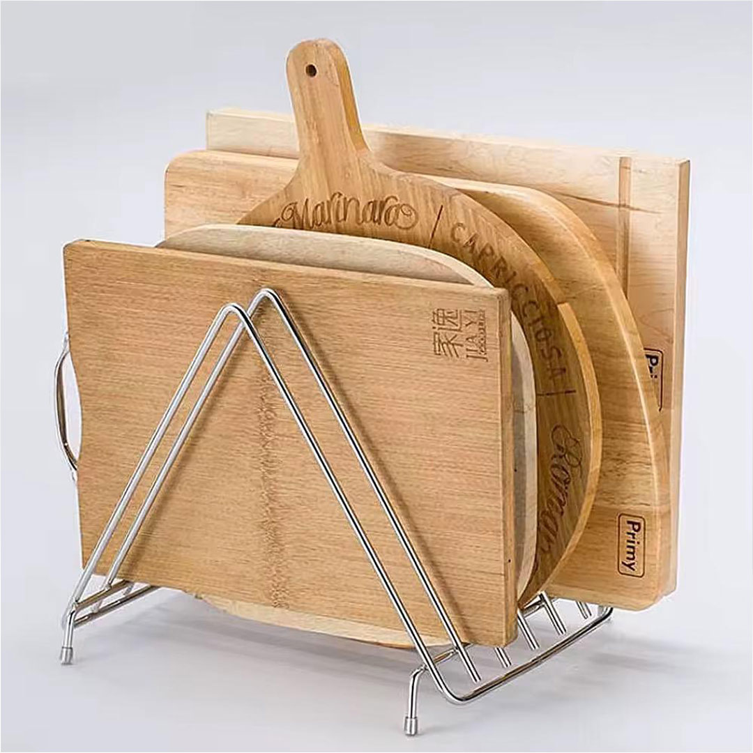 Stainless Steel Chopping Board Rack with 6 Slots