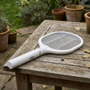 Rechargeable Electric Mosquito Swatter with UV Light Trap