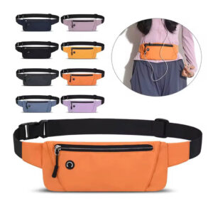 Slim Waist Bag with Earphone Port
