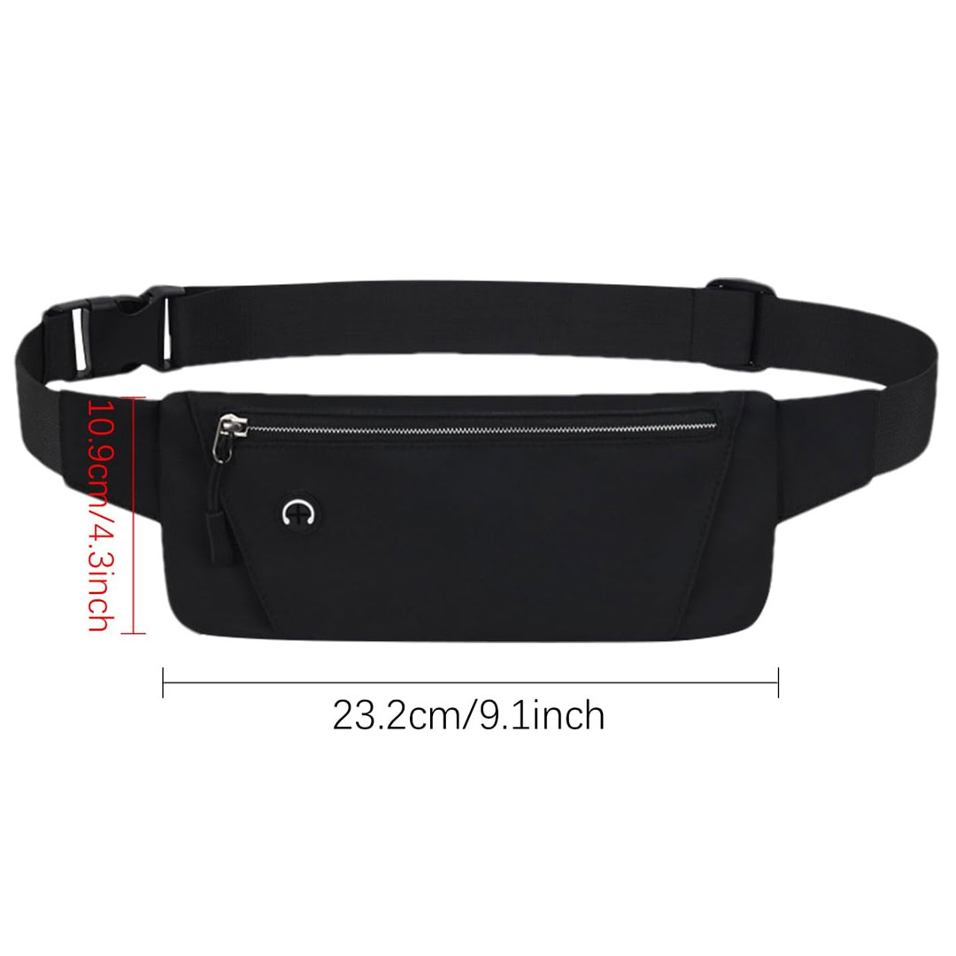 Slim Waist Bag with Earphone Port