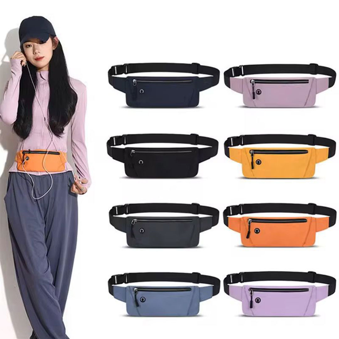 Slim Waist Bag with Earphone Port