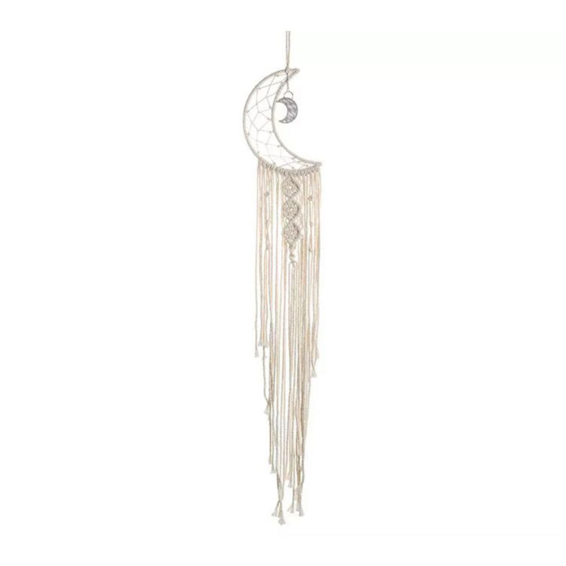 2052M-Crescent-Moon-Macrame-Wall-Hanging-2 Crescent Moon Macrame Wall Hanging Dream Catcher