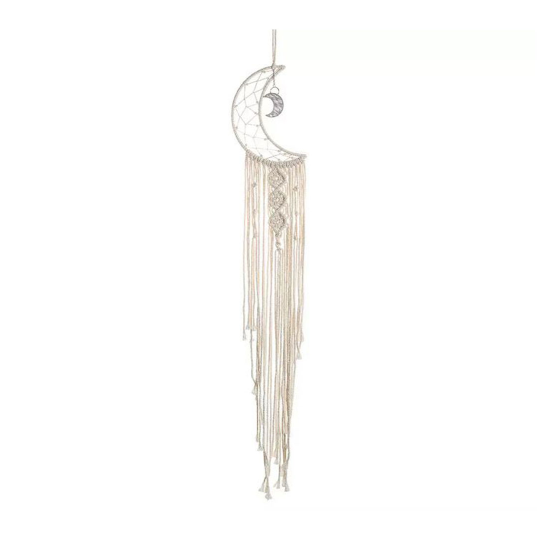 Crescent Moon Macrame Wall Hanging Dream Catcher