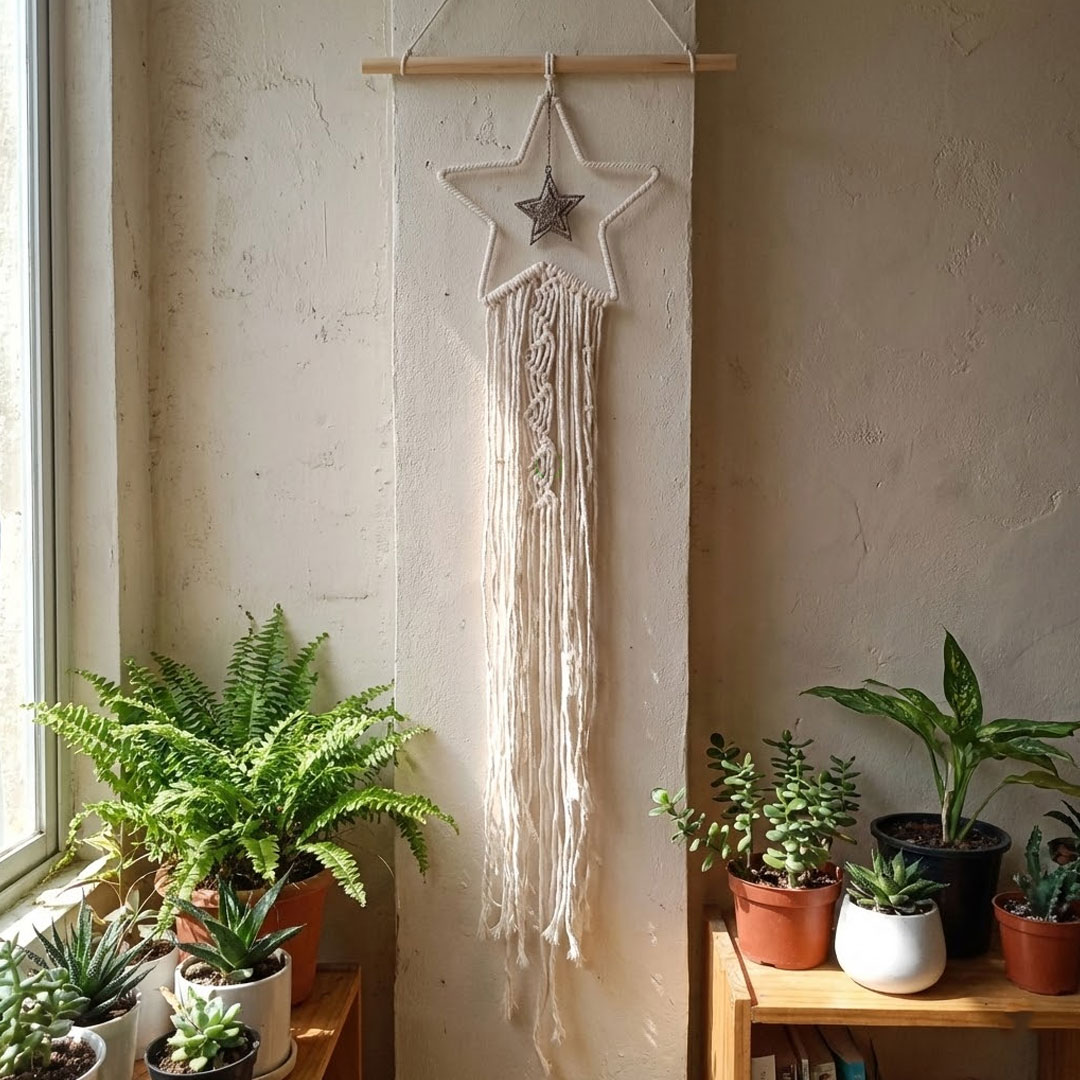 Star Macrame Wall Hanging Dream Catcher