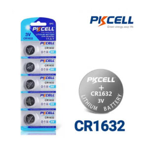 5pcs PKCELL CR1632 3V Lithium Button Cell Batteries