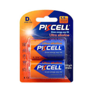 2pc PKCELL D Size Alkaline Battery LR20