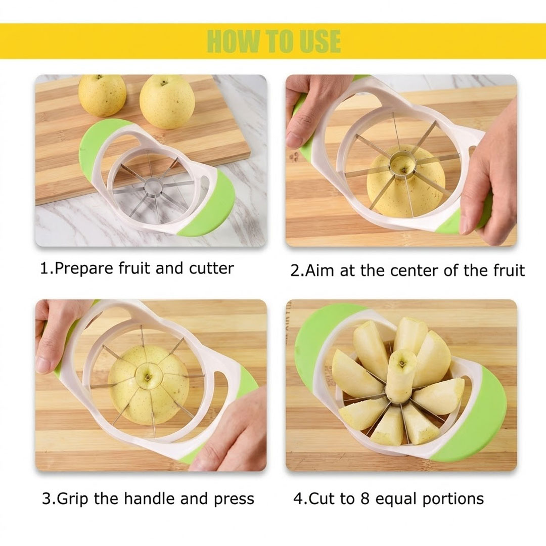 8 Blade Apple Corer Slicer or Fruit Cutter