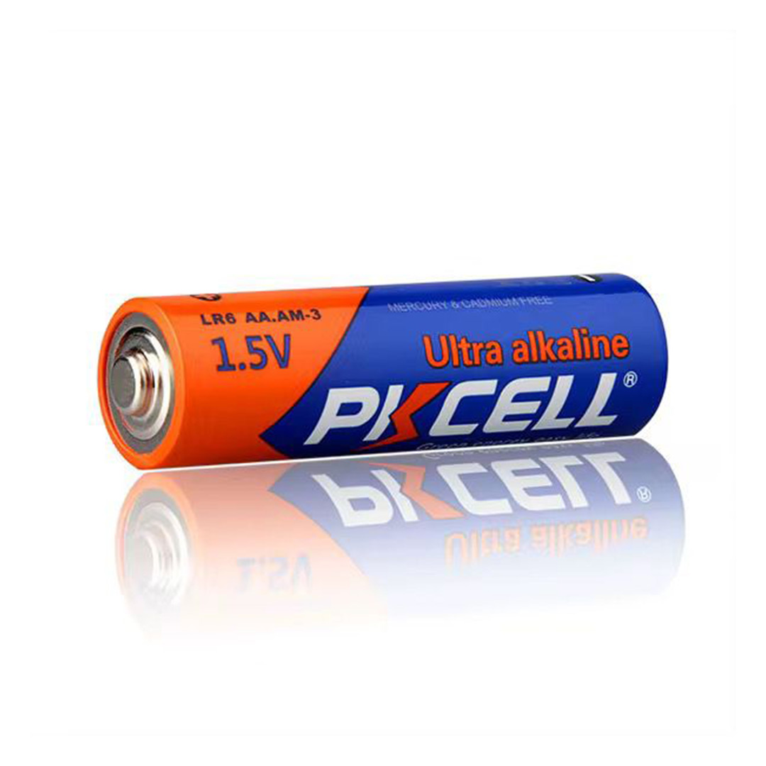 4pcs PKCELL AA LR6 1.5V Alkaline Batteries