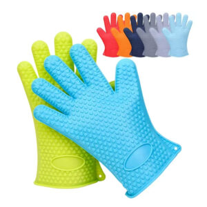Silicone Oven Glove with Full Finger Grip Protection