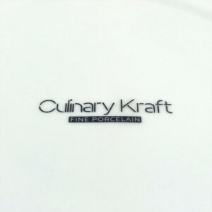 25cm Porcelain Deep Plate with Glossy White Finish