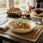 25cm Porcelain Deep Plate with Glossy White Finish