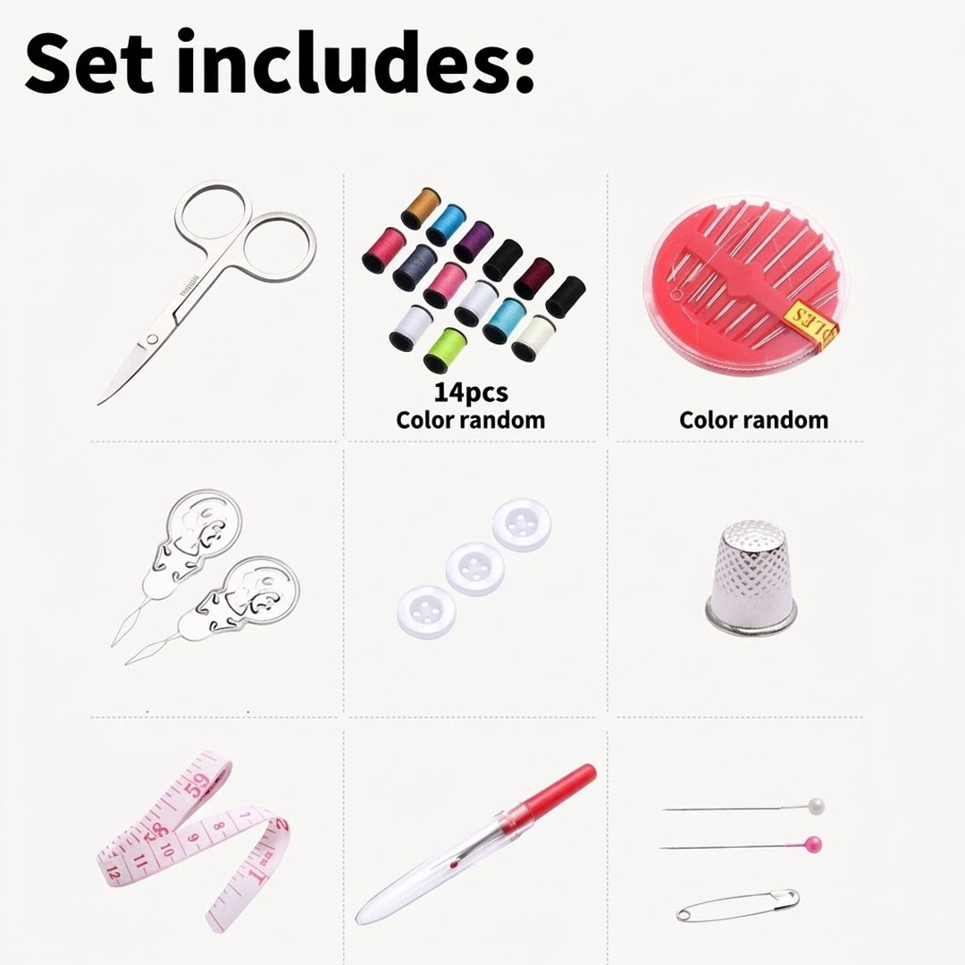 12x12cm Mini Portable Sewing Kit