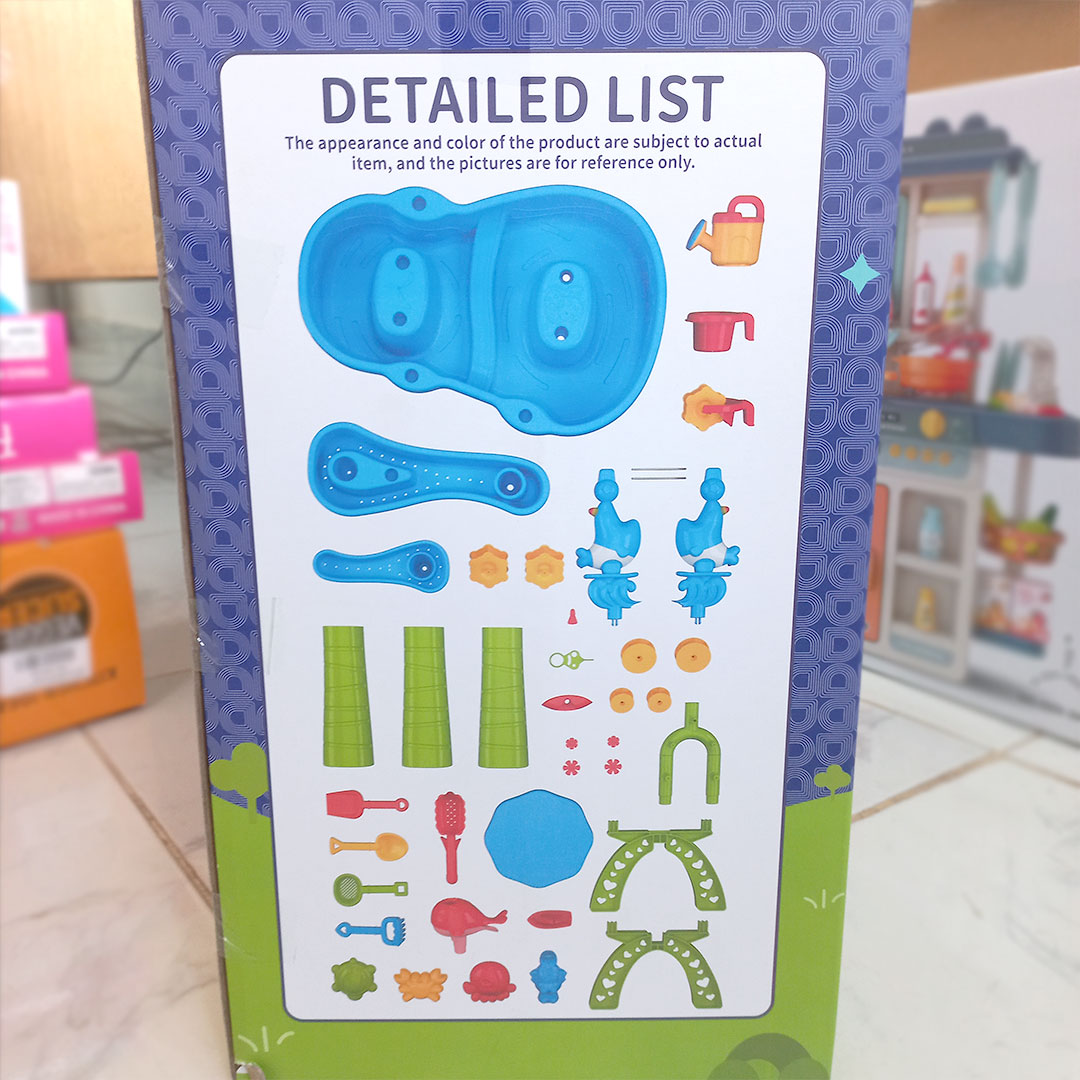 3 Tier Kids Water Table Toy Set with Sand Play Accessories