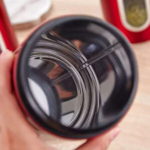 3pc Stainless Steel Storage Jar or Canister Set with Window