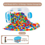 435pc Colorful Lacing & Stringing Bead Kit for Kids