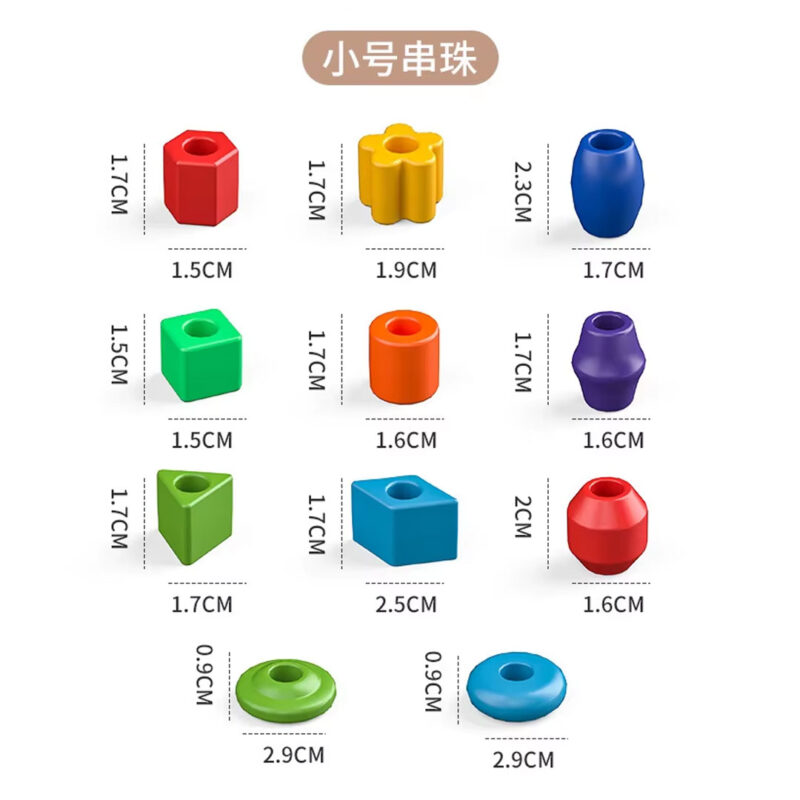 435pc Colorful Lacing & Stringing Bead Kit for Kids