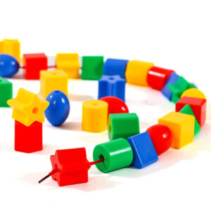 435pc Colorful Lacing & Stringing Bead Kit for Kids