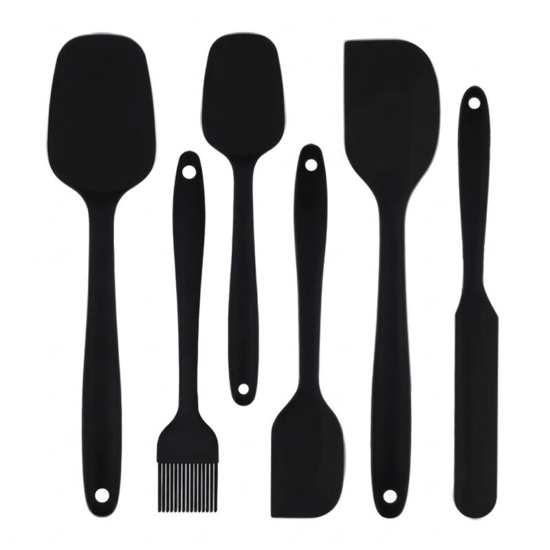 6pc Heat-Resistant Silicone Spatula Set
