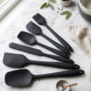 6pc Heat-Resistant Silicone Spatula Set