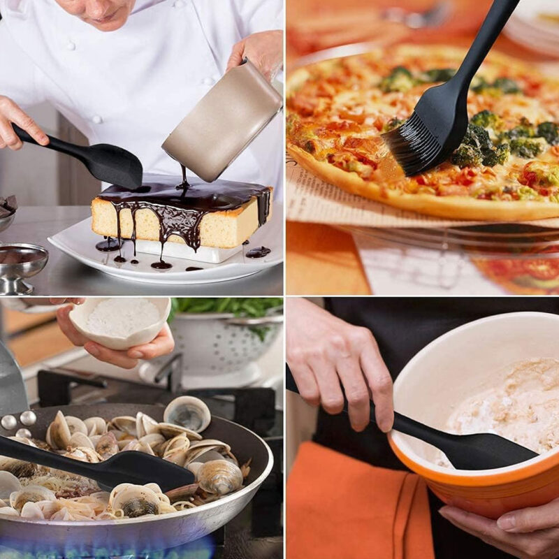 6pc Heat-Resistant Silicone Spatula Set