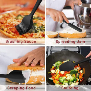 6pc Heat-Resistant Silicone Spatula Set
