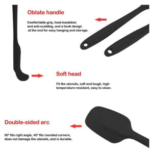 6pc Heat-Resistant Silicone Spatula Set