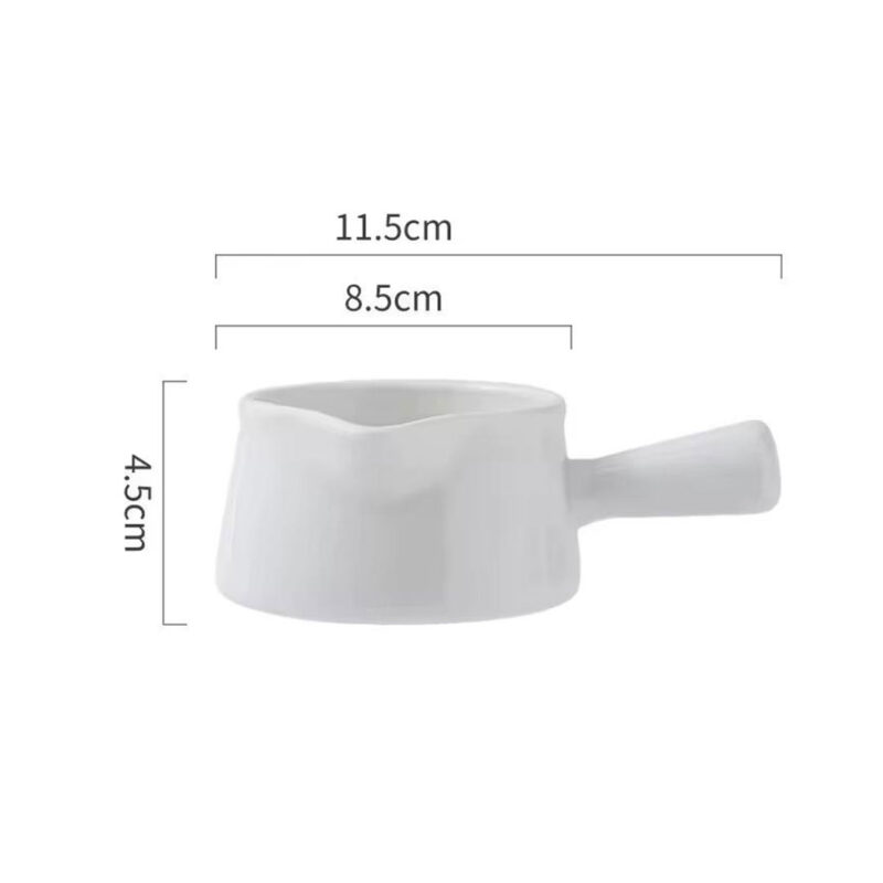 Ceramic Creamer or Mini Gravy Boat with Handle