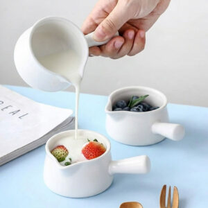 Ceramic Creamer or Mini Gravy Boat with Handle
