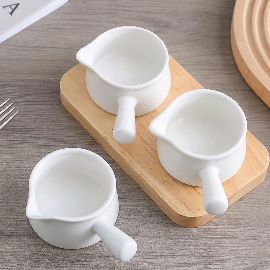 Ceramic Creamer or Mini Gravy Boat with Handle