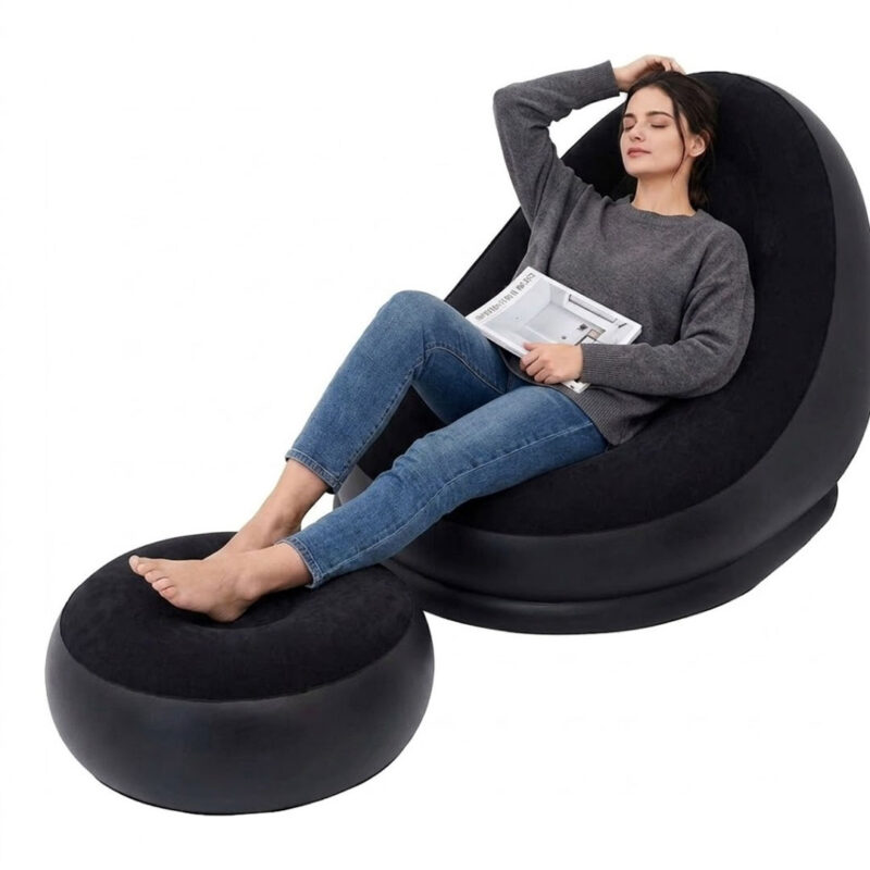 Inflatable-Lazy-Sofa-with-Footrest-1 Inflatable Lazy Sofa with Footrest for Indoor and Outdoor Use