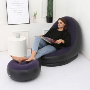 Inflatable-Lazy-Sofa-with-Footrest-3 Inflatable Lazy Sofa with Footrest for Indoor and Outdoor Use