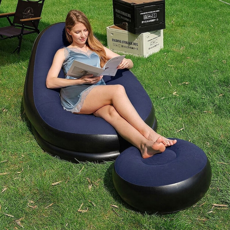 Inflatable-Lazy-Sofa-with-Footrest-6 Inflatable Lazy Sofa with Footrest for Indoor and Outdoor Use
