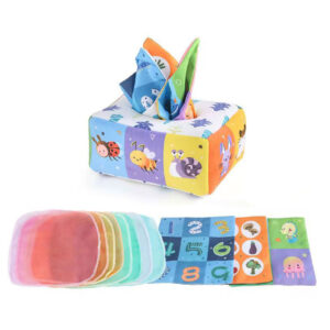 Montessori Baby Tissue Box Sensory Toy