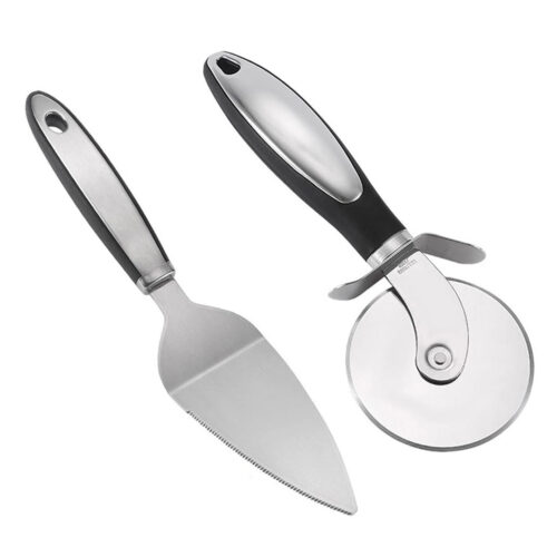 Pizza Cutter Wheel and Server Set