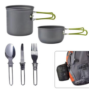5pc Portable Outdoor Camping Cookware Set