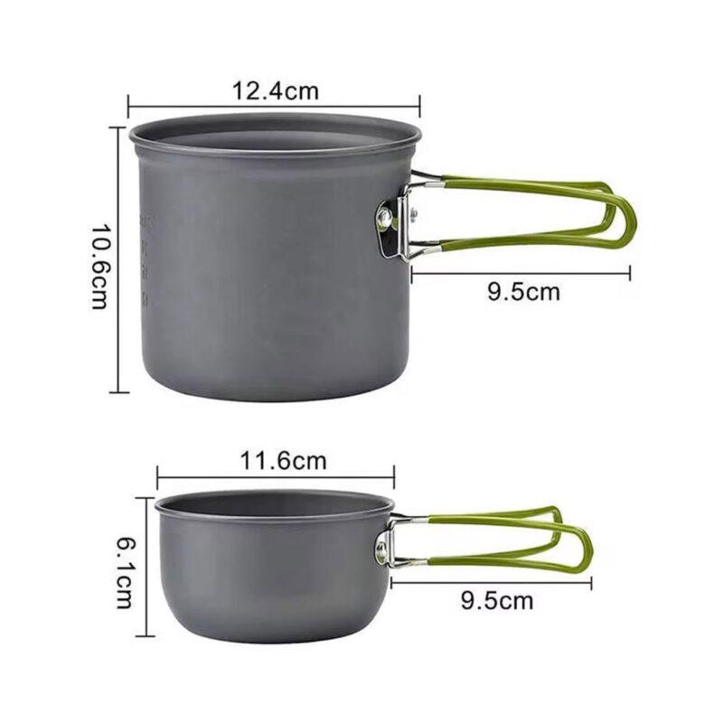 5pc Portable Outdoor Camping Cookware Set