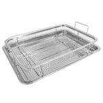 Stainless Steel Crisper Basket for Oven with Drip Tray