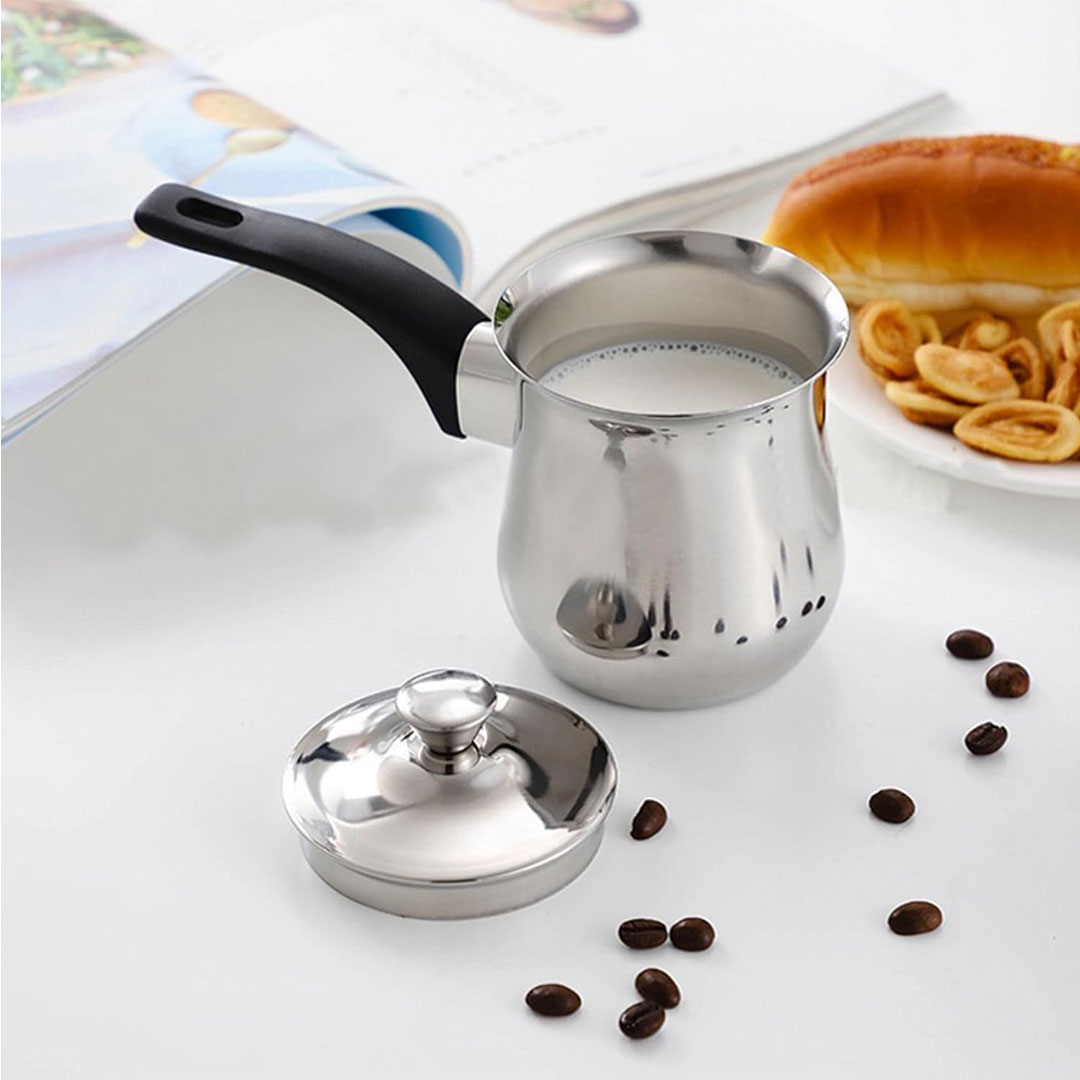 Stainless Steel Turkish Coffee Pot or Milk Warmer