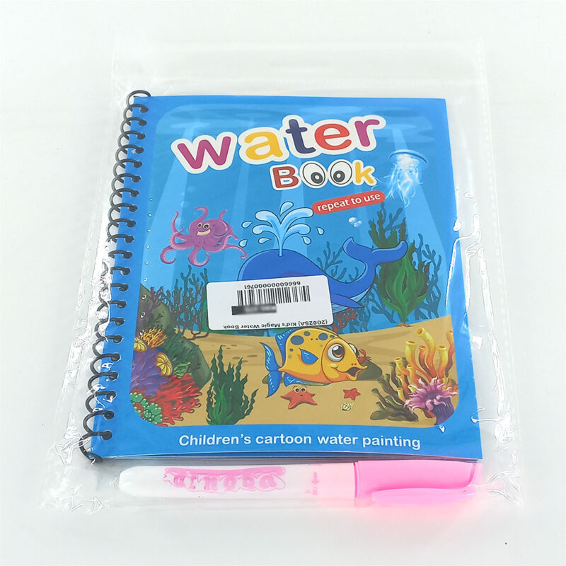 Water-Magic-Colouring-Book-1 Kids Water Magic Colouring Book with Reusable Pages
