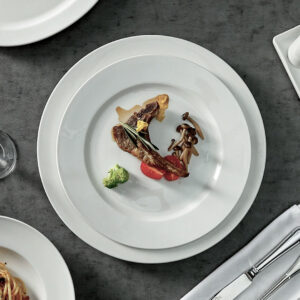 20-30cm Premium Porcelain Classic Round Plate - Culinary Kraft