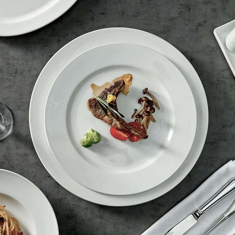 20-30cm Premium Porcelain Classic Round Plate - Culinary Kraft