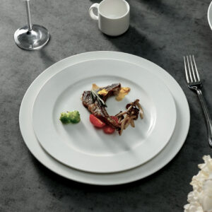 20-30cm Premium Porcelain Classic Round Plate - Culinary Kraft