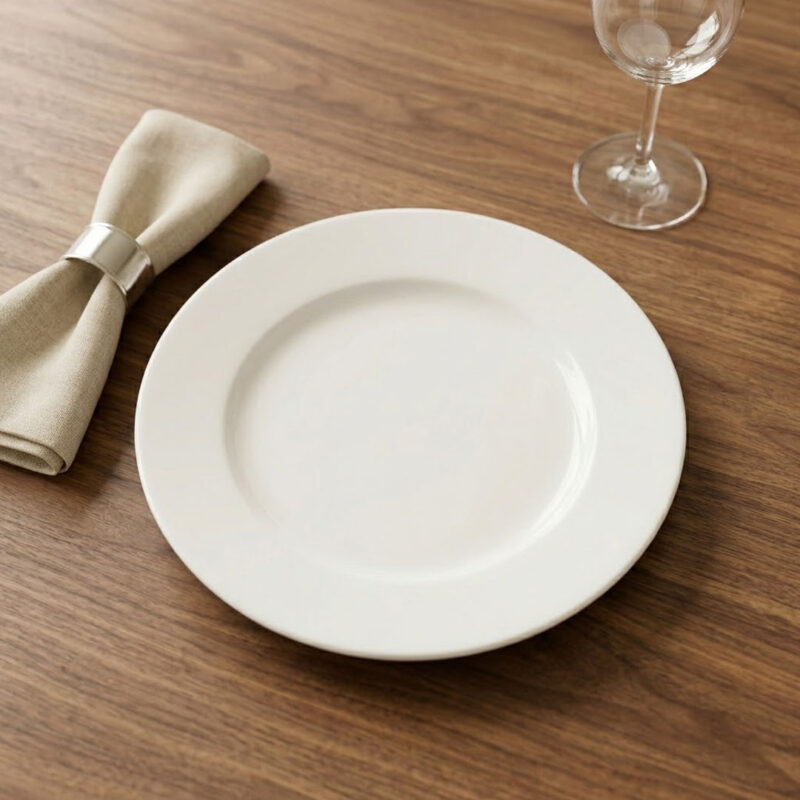 20-30cm Premium Porcelain Classic Round Plate - Culinary Kraft