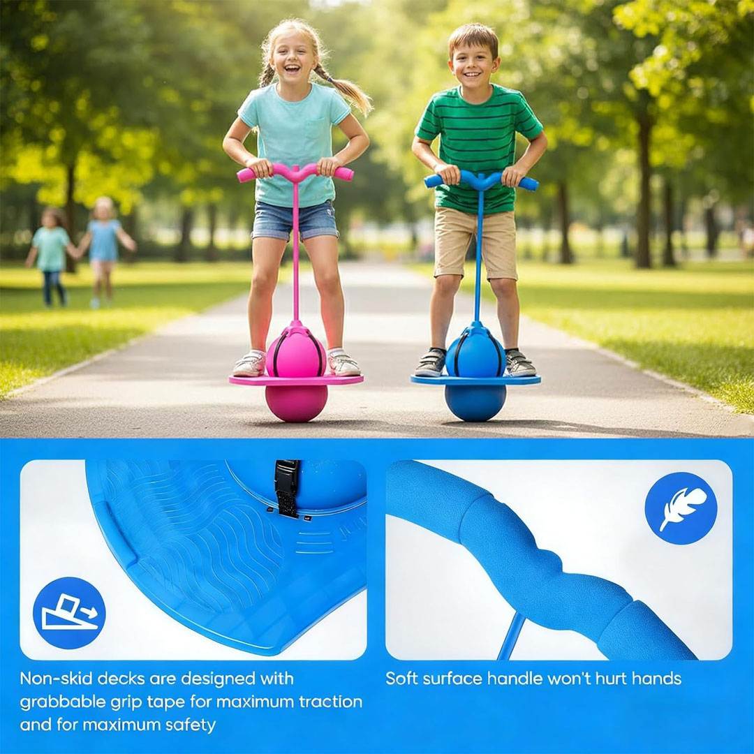 Kids Pogo Bouncing Ball Jumper with Balancing Handle