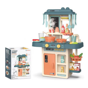 55pc Kids Kitchen Play Set with Light, Sound and Water