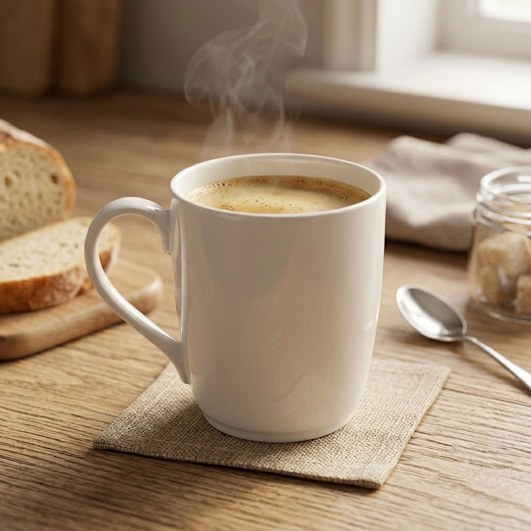 250ml White Porcelain Mug