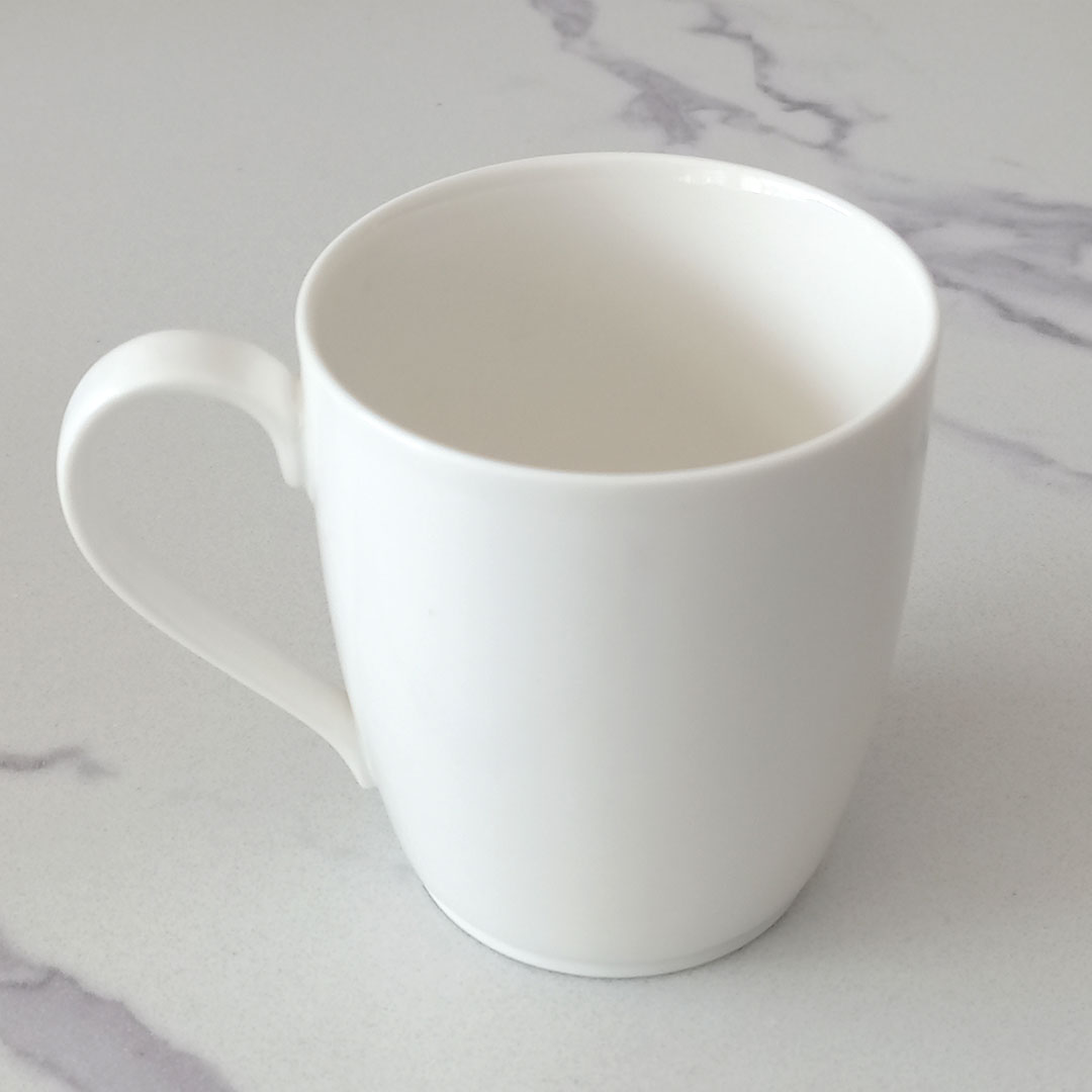250ml White Porcelain Mug