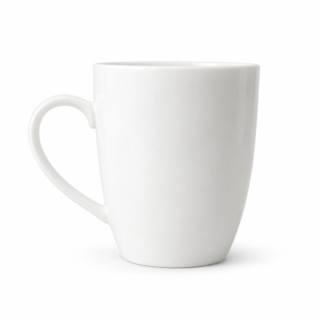 300ml White Porcelain Mug